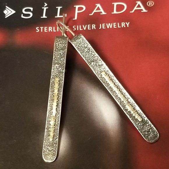Silpada Jewelry - Rare Silpada Sterling Silver & 9k Gold Earrings